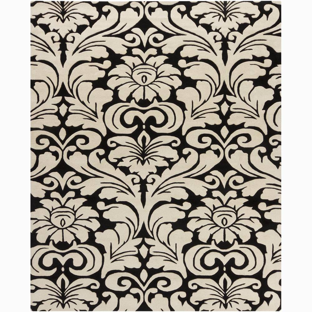 Artist's Loom Hand-tufted Transitional Floral Wool Rug - 6' x 9'