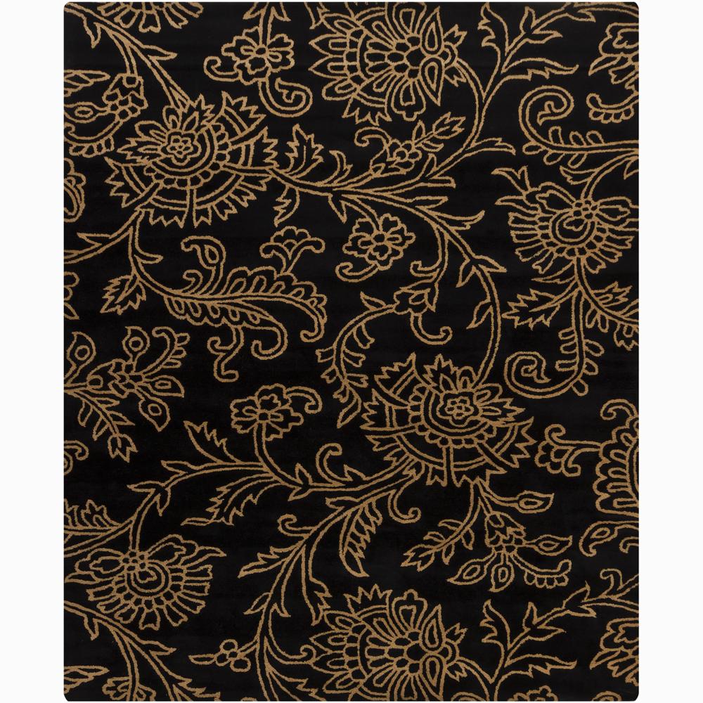 Artist's Loom Hand-tufted Transitional Floral Wool Rug - 6' x 9'