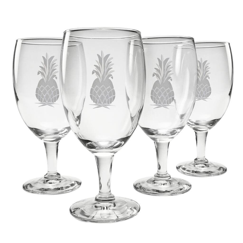 Pineapple Collection Footed Goblet (Set of 4)