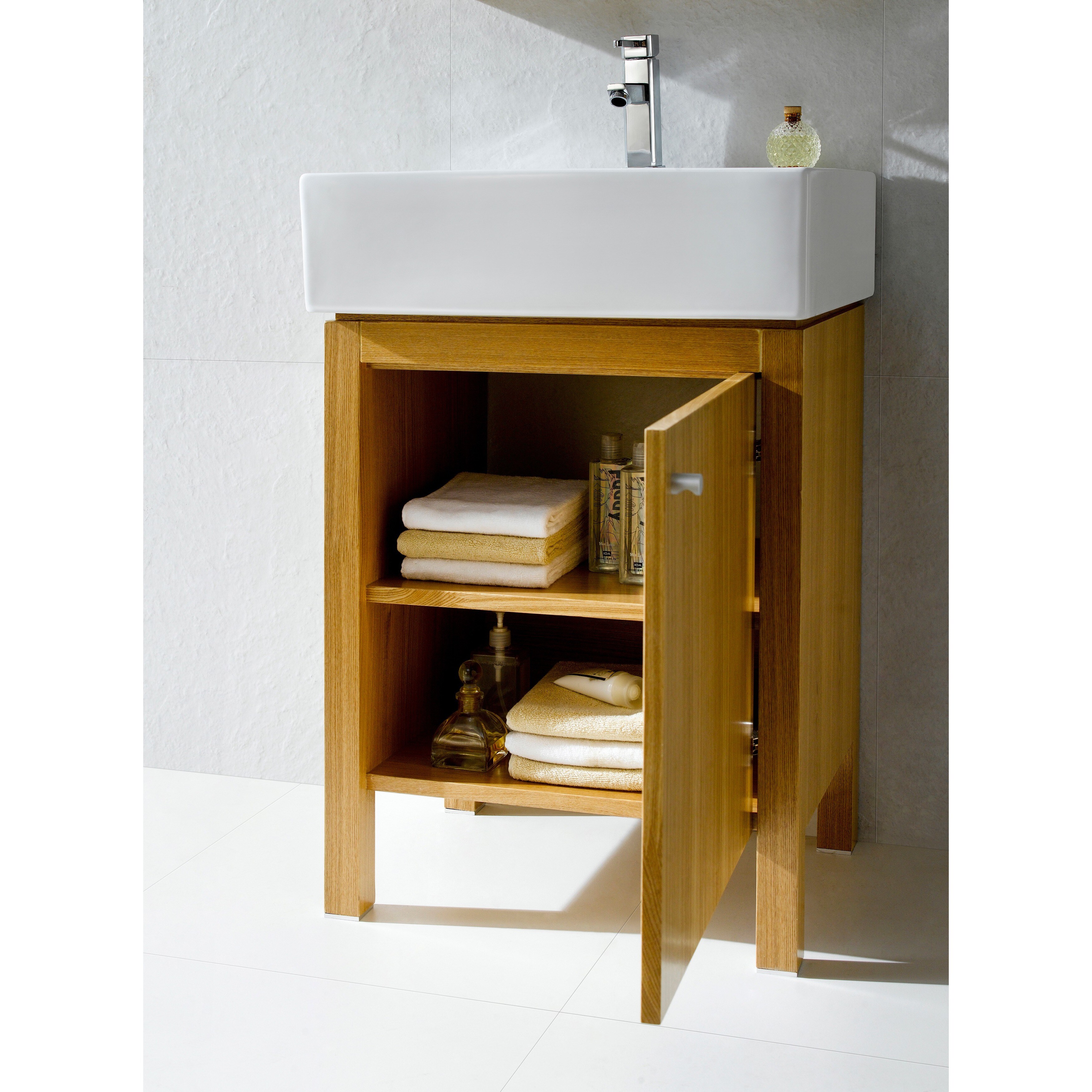 Shop Fine Fixtures Imperial 23 Inch Wood Light Maple White Bathroom Vanity And Medicine Cabinet On Sale Overstock 5996519