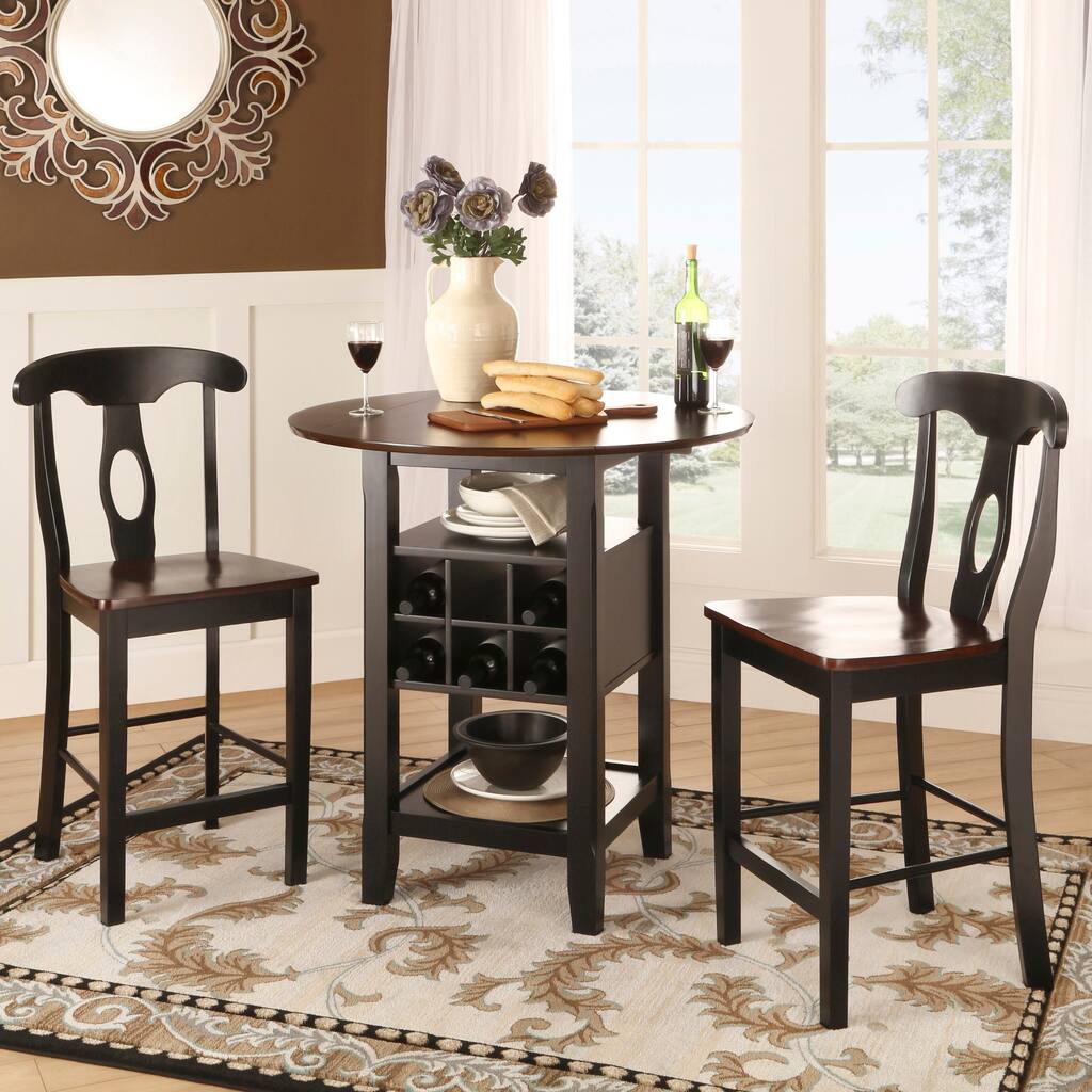 Rwanda Two-tone Napoleon 3-piece Bistro Kitchen Set by iNSPIRE Q Classic