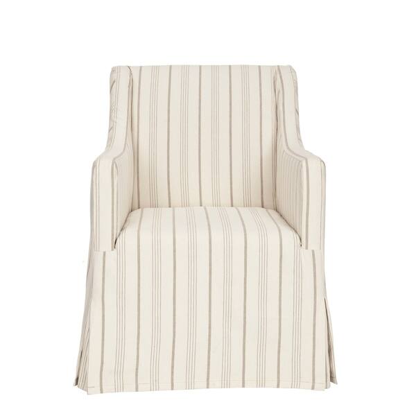 Shop Safavieh Cottage Slipcover Beige Living Room Chair On Sale