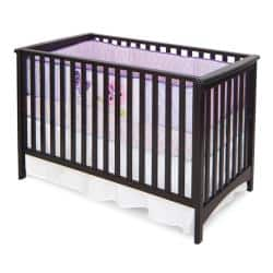 slide 2 of 2, London Euro Style Jamocha Stationary Crib