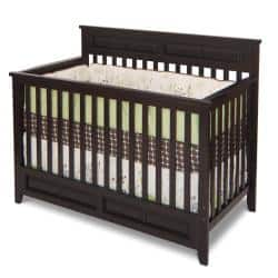 slide 2 of 3, Logan Jamocha 4-in-1 Convertible Crib