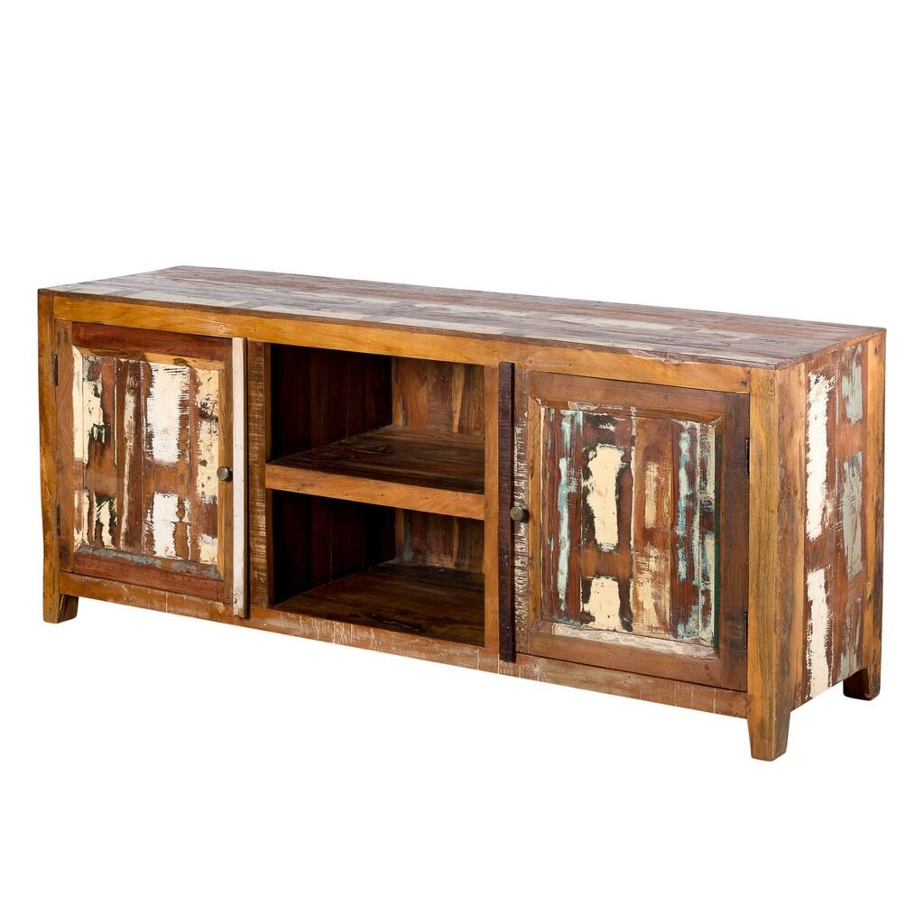 Handmade Weathered Reclaimed Wood Sideboard (India)