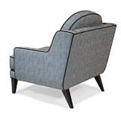 preview thumbnail 2 of 1, Retro Blue Lagoon Fabric Chair