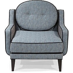 preview thumbnail 1 of 1, Retro Blue Lagoon Fabric Chair