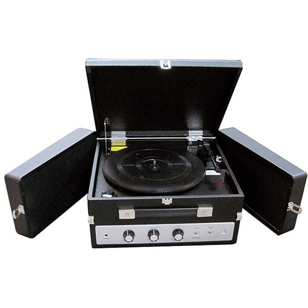Shop Pyle PLTTB8UI FoldOut Speaker Vinyl Turntable Record Player Free Shipping Today