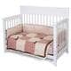 preview thumbnail 2 of 1, Matte White Logan Lifetime Convertible Crib