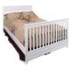 preview thumbnail 3 of 1, Matte White Logan Lifetime Convertible Crib