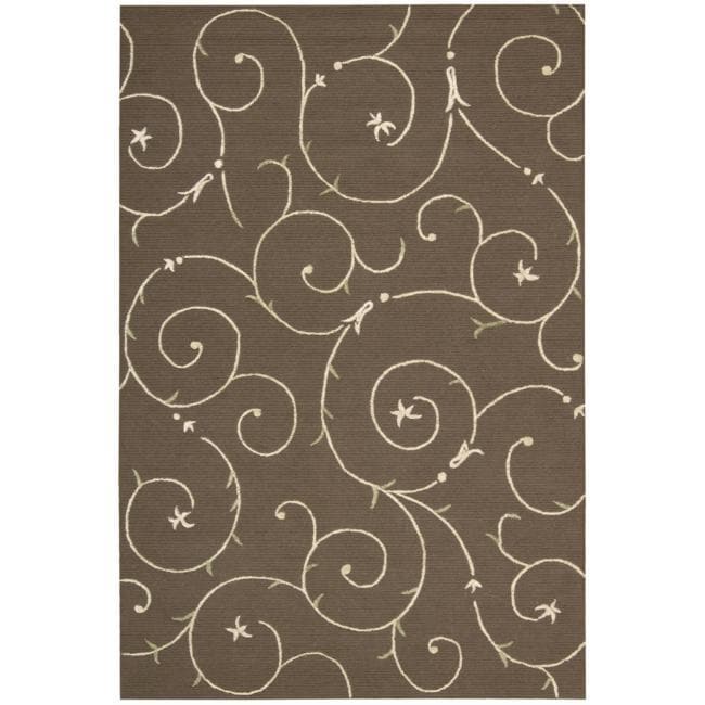 Cambria Brown Wool Blend Rug (8 x 10)