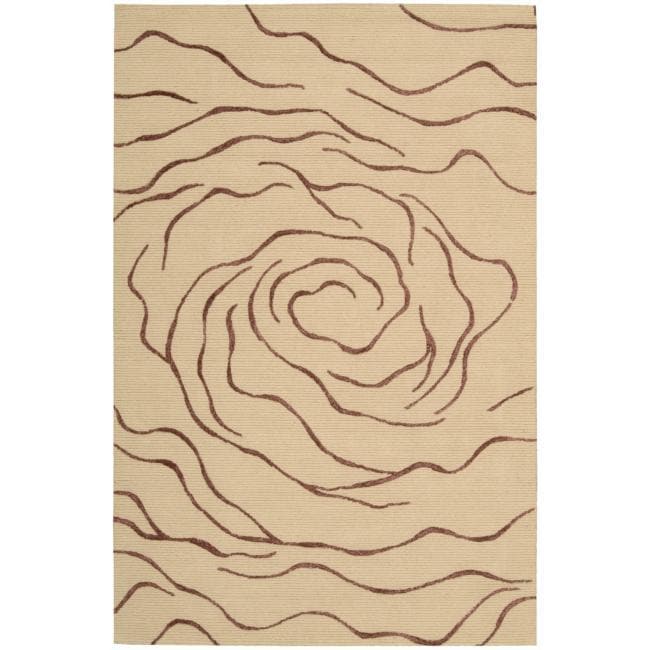 Cambria Beige Wool Blend Rug (8 x 10)  