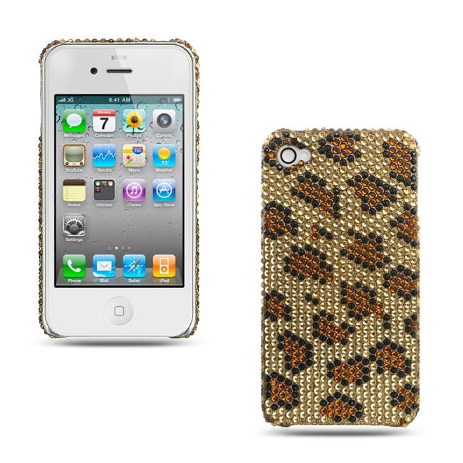 iPhone 4/ 4S Rhinestone Leopard Case  