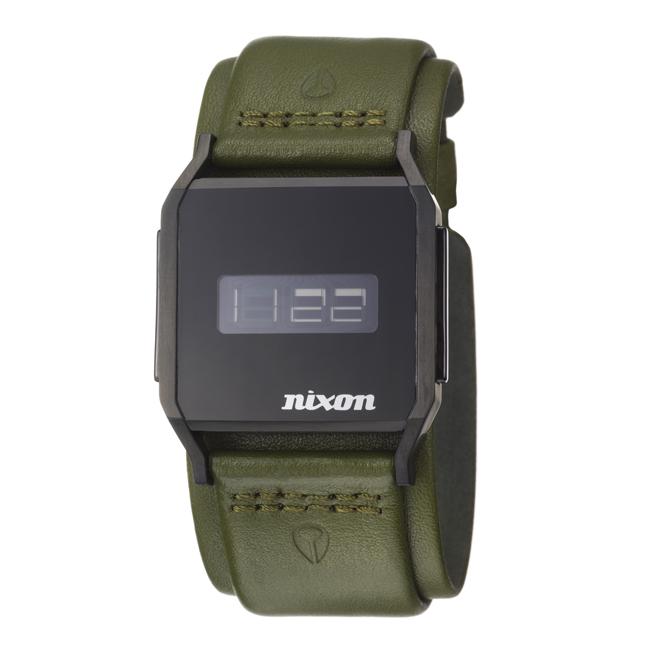 Nixon Mens The Atom DL Stainless Steel Strap Digital Quartz Watch
