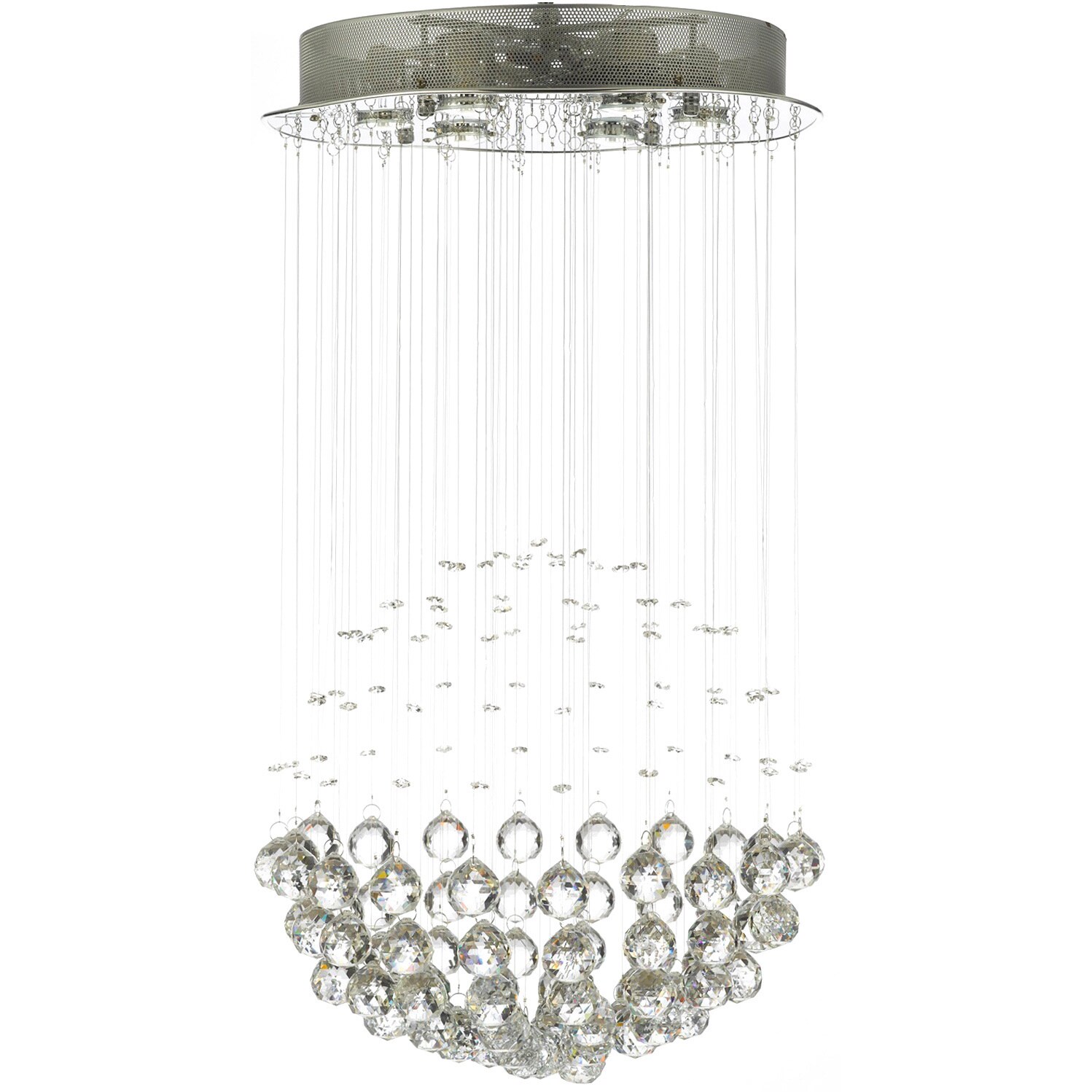 Gallery Crystal Empire 6-light Chandelier (6 lights all crystal chandelier) - Chandeliers For Bedrooms by Overstock.com