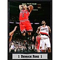 Chicago Bulls Derrick Rose Black Hangable Commemorative Photo Plaque