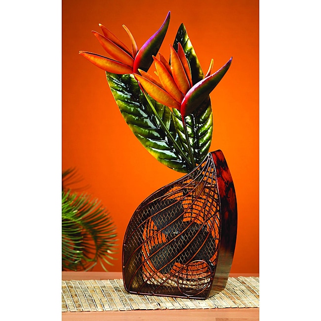 Deco Breeze Dbf0252 Bird Of Paradise Figurine Fan