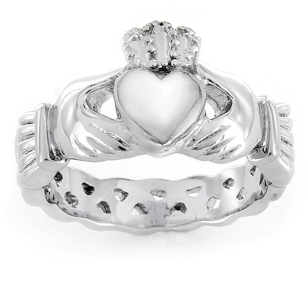 Shop ELYA Love, Friendship, and Loyalty Celtic Claddagh Eternity ...