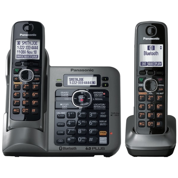 Panasonic Link2Cell KX-TG7642M DECT 6.0 1.90 GHz Cordless Phone - Met