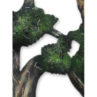 Handmade Steel Ancient Shade Tree Wall Art (Mexico)