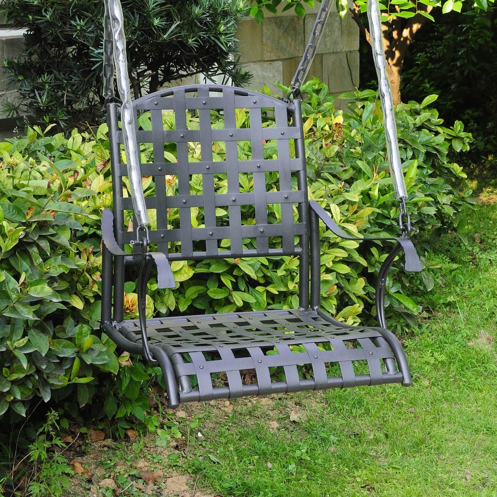 Santa Fe Iron Nailhead Single Porch Swing