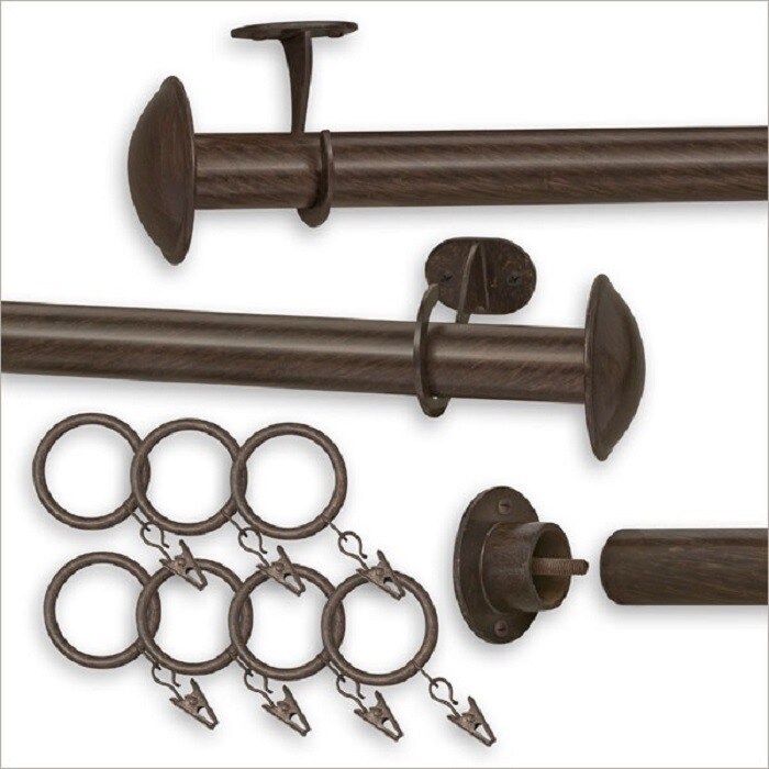 Shop Pinnacle 28 To 52 Inch Indoor Outdoor Curtain Rod 52