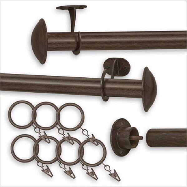 Shop Pinnacle 28 To 52 Inch Indoor Outdoor Curtain Rod 52