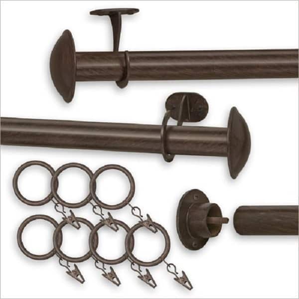 Pinnacle Indoor Outdoor Curtain Rod 52 100 Inches Indoor Outdoor Curtain Rod