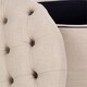 Safavieh Amelia Tufted Light Grey Storage Ottoman - Thumbnail 4