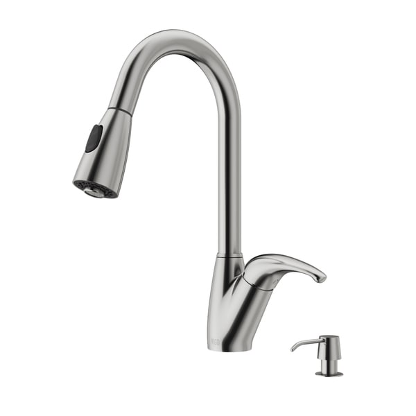 Vigo Stainless Steel Pull Out Spray Kitchen Faucet With Soap Dispenser Vigo Stainless Steel Pull Out Spray Kitchen Faucet With Soap Dispenser
