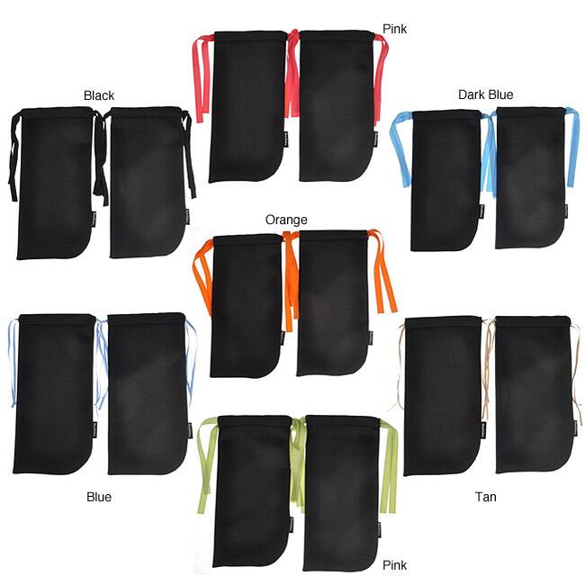 ShoeTotes Black Laminate Fabric Shoe Bag