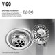 preview thumbnail 4 of 10, VIGO 32-inch Undermount Stainless Steel Kitchen Sink, Grid and Two Strainers - Stainless Steel