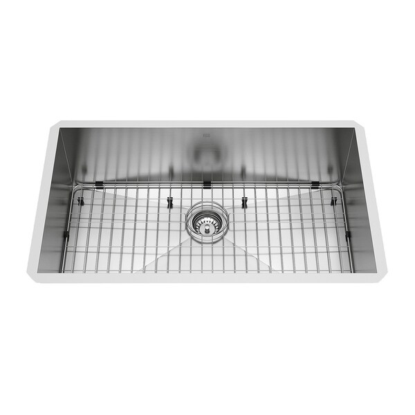 VIGO 32-inch Ludlow Stainless Steel Undermount Sink, Grid & Strainer
