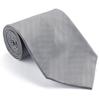 Platinum Ties Men's 'Smooth Silver' Shadow Stripe Tie Platinum Ties Ties