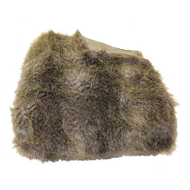 Wolf Faux Fur Throw