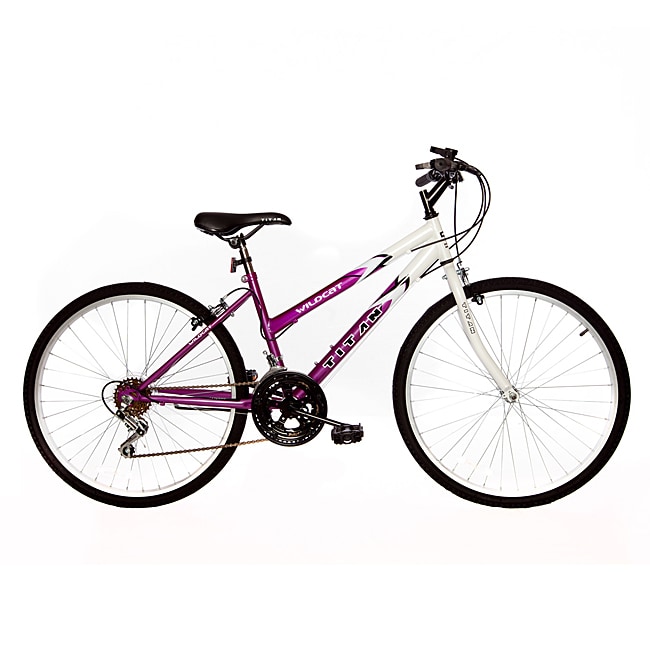 Titan Wildcat Women s 18 Speed Mountain Bike White Lavender