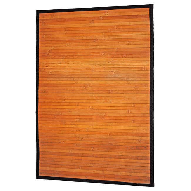 Handmade Natural Stripe Rayon from Bamboo Rug - 2' x 3'