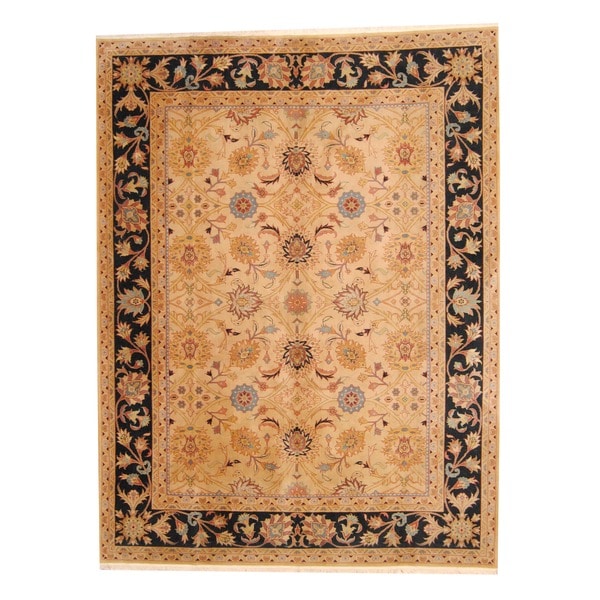 Herat Oriental Indo Hand-knotted Mahal Wool Rug - 8'9" x 11'7"