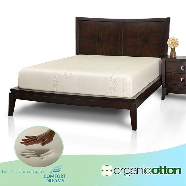 Comfort Dreams Organic Cotton 10 inch Full size Memory Foam Mattress