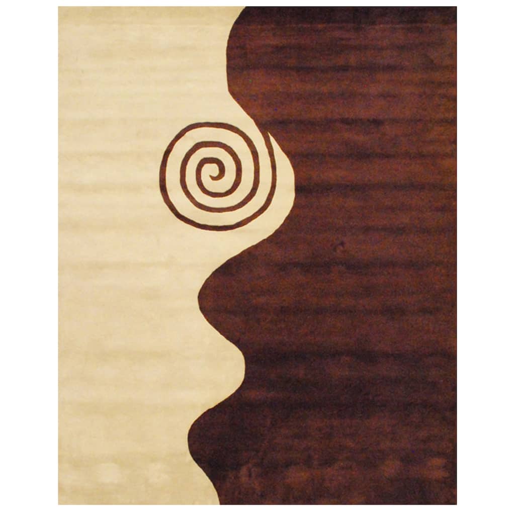 Handmade Tibetan Wool Rug (India) - 8' x 10'