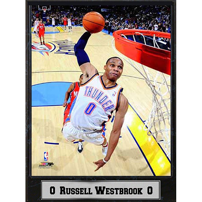 Oklahoma City Thunder Russell Westbrook Photo Plaque