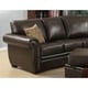 preview thumbnail 5 of 5, Louis Leather Gel Indoor Sectional Sofa