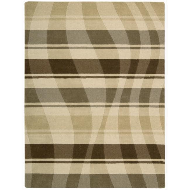 Nourison Elements Beige/brown Wool Rug (56 X 75)