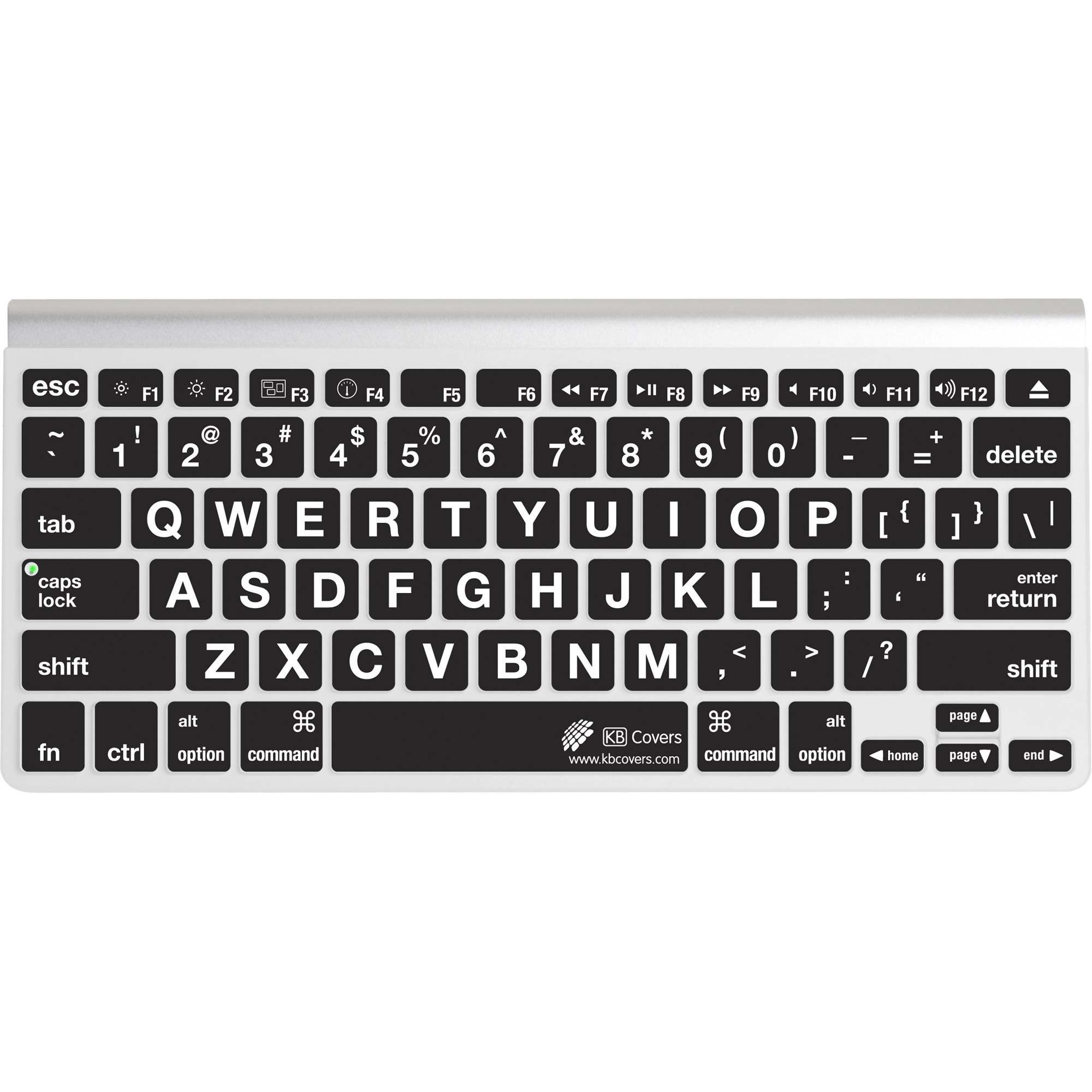 LT-AK-CY Clear with Black Buttons KB Covers Large Type Keyboard Cover for Apple Ultra-Thin with Num Pad