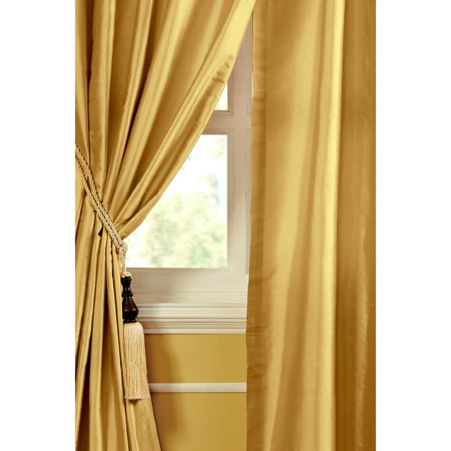 Ciel Dupioni Silk 84 inch Curtain Panel