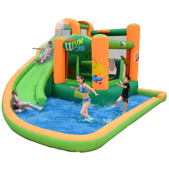 Kidwise Endless Fun 11 in 1 Inflatable Bounce House And Waterslide