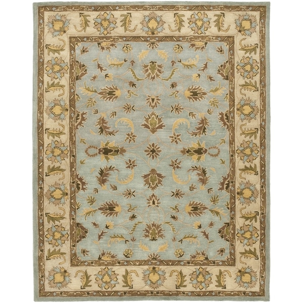 Safavieh Handmade Heritage Timeless Traditional Light Blue/ Beige Wool Rug (8'3 x 11')
