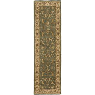 2 X 14 Runner Rugs For Less Safavieh Handmade Heritage Traditional Kashan Blue Beige Wool Runner 2 3 X 14