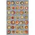 Safavieh Handmade Soho Modern Abstract Blue/ Multi Wool Rug (7' 6 x 9' 6) - 7'6" x 9'6"