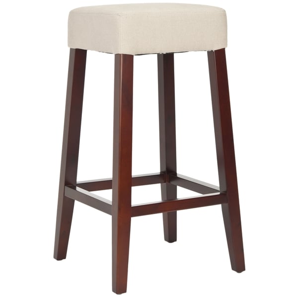 Safavieh Uptown Cream Linen Barstool Safavieh Bar Stools